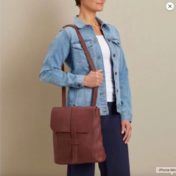 NWOT Duluth Lifetime Leather Convertible Backpack - Picture 4 of 14